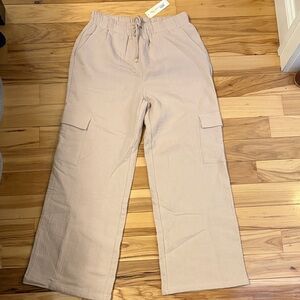 Biege Cotton Cargo Pants-NWT